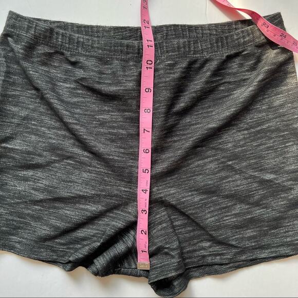 Urban Outfitters High Rise Shorts Gray Size M Marled Knit Cotton Spandex - Picture 7 of 9